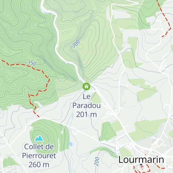 Map of Le Paradou