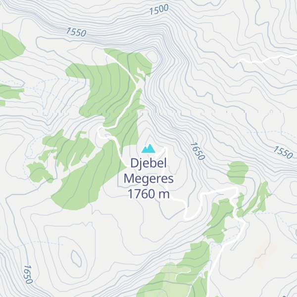 Map of Djebel Megeres