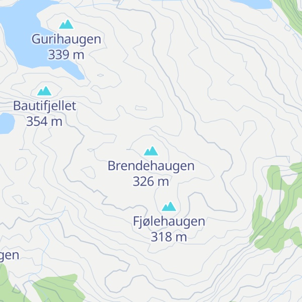 Map of Brendehaugen