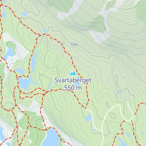 Map of Svartaberget