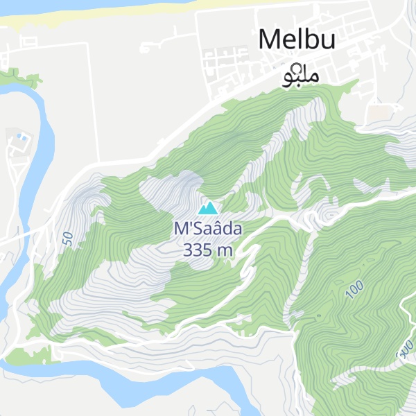 Map of M'Saâda