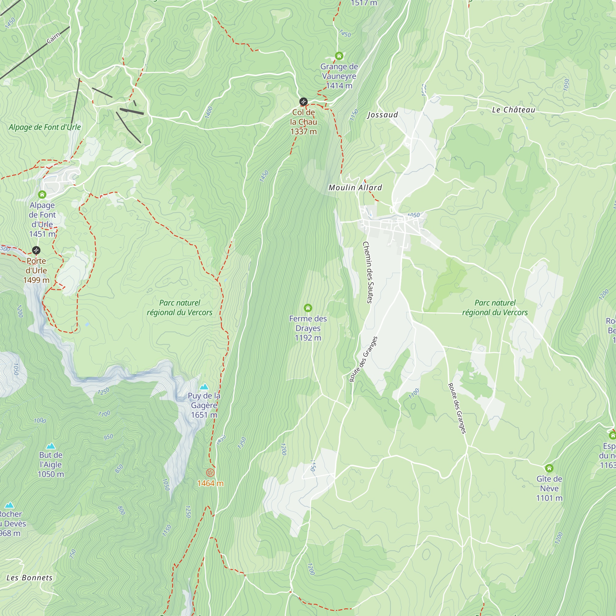 Ferme des Drayes map