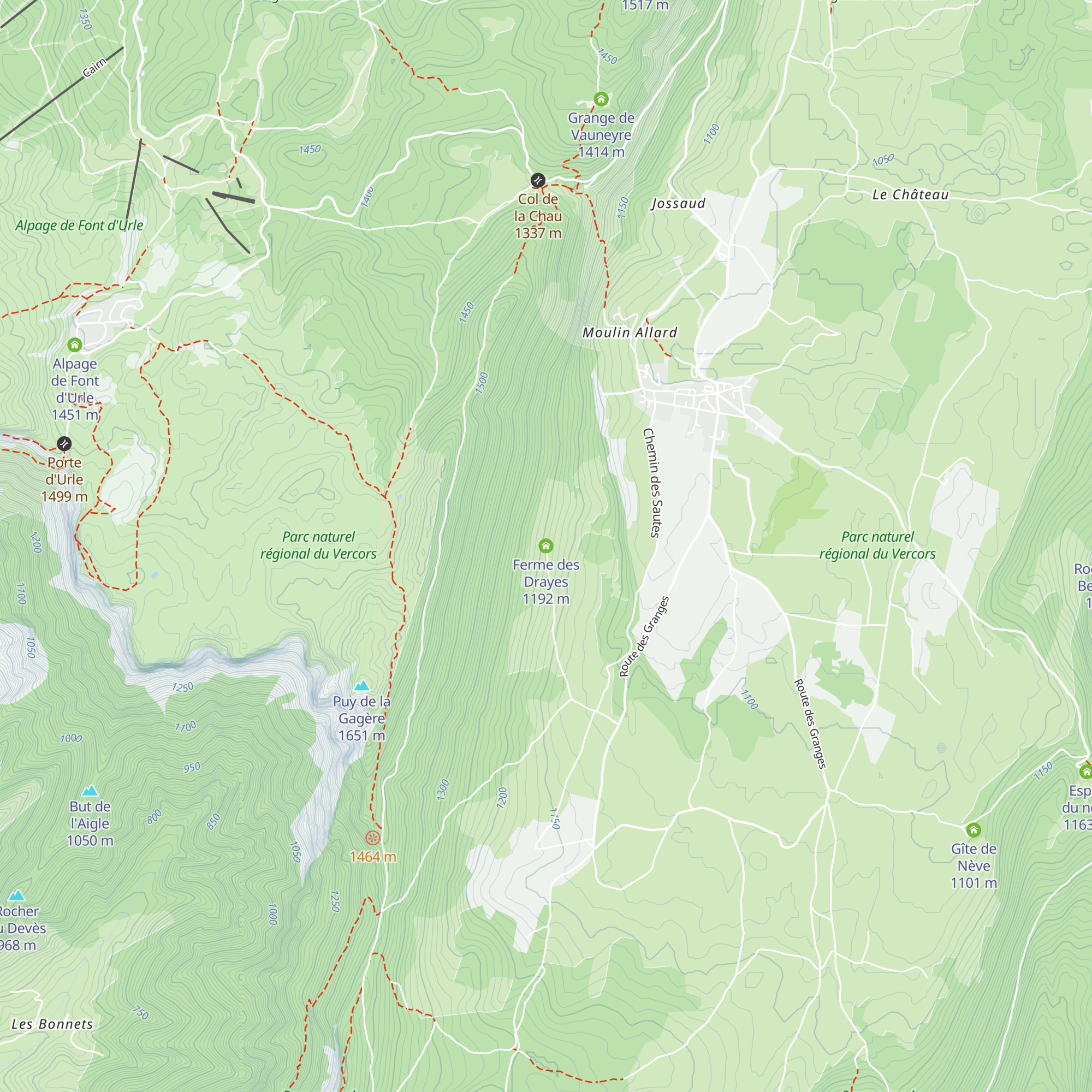 Ferme des Drayes map