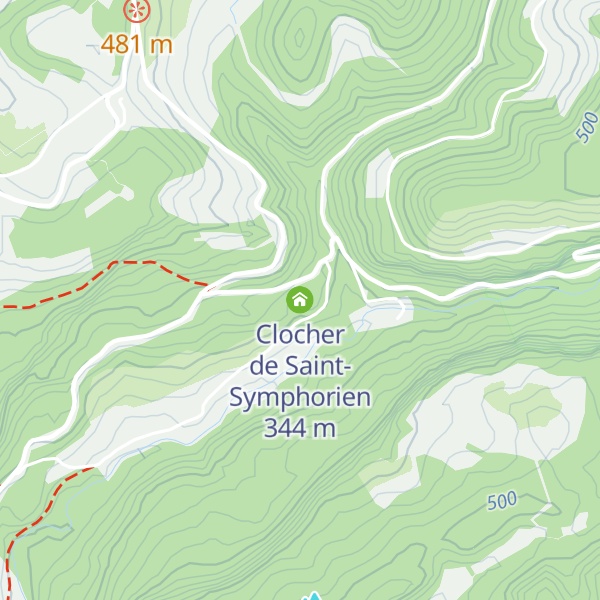 Map of Clocher de Saint-Symphorien