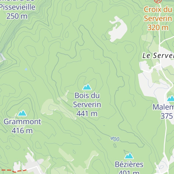 Map of Bois du Serverin