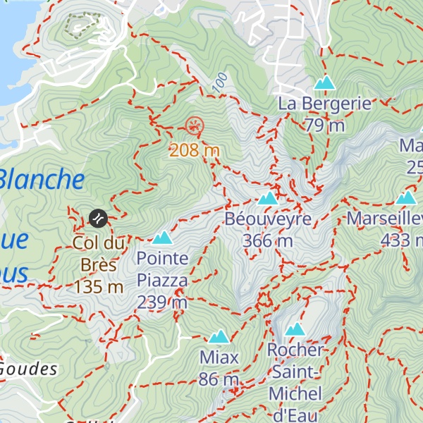 Map of Pic de la Famille