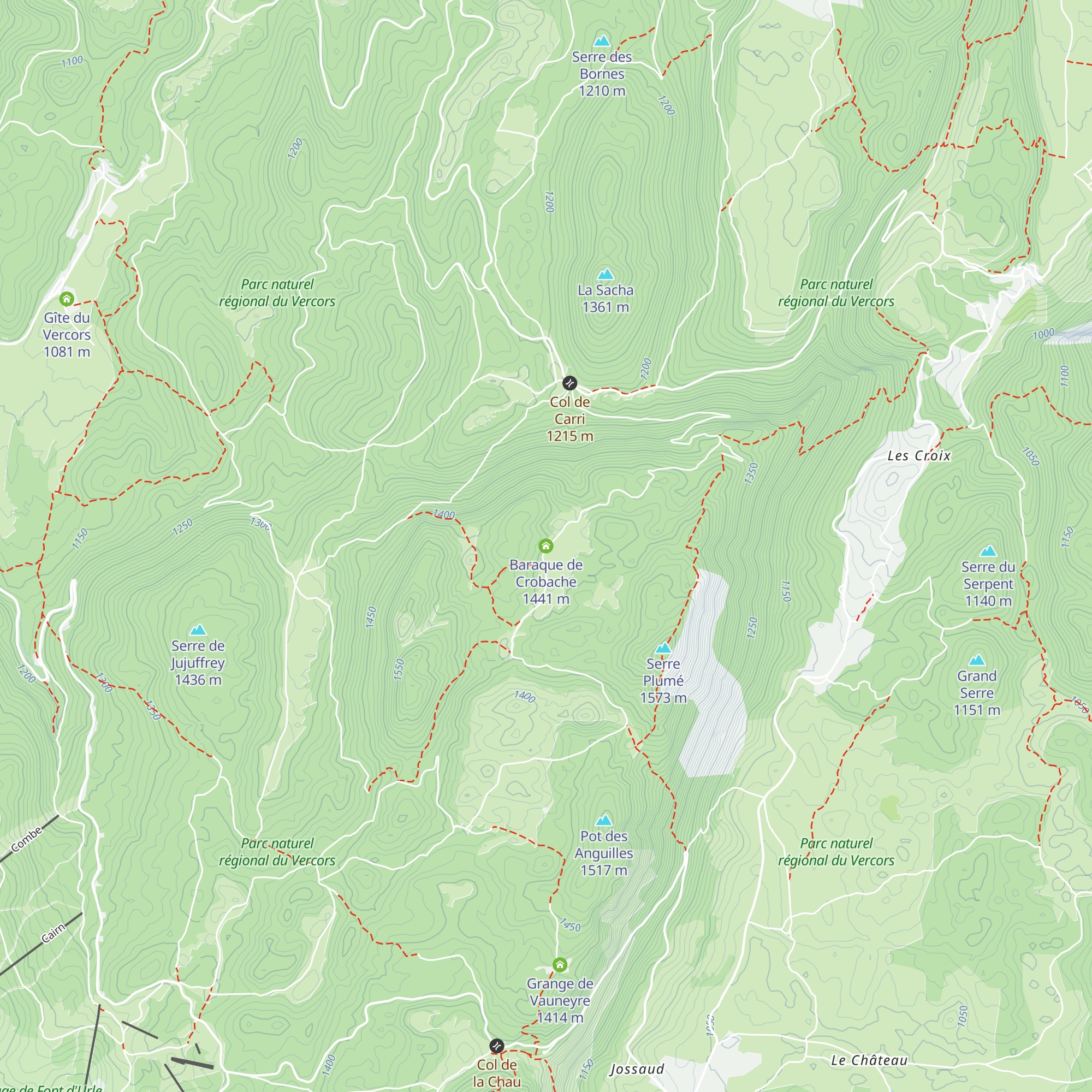 Baraque de Crobache map