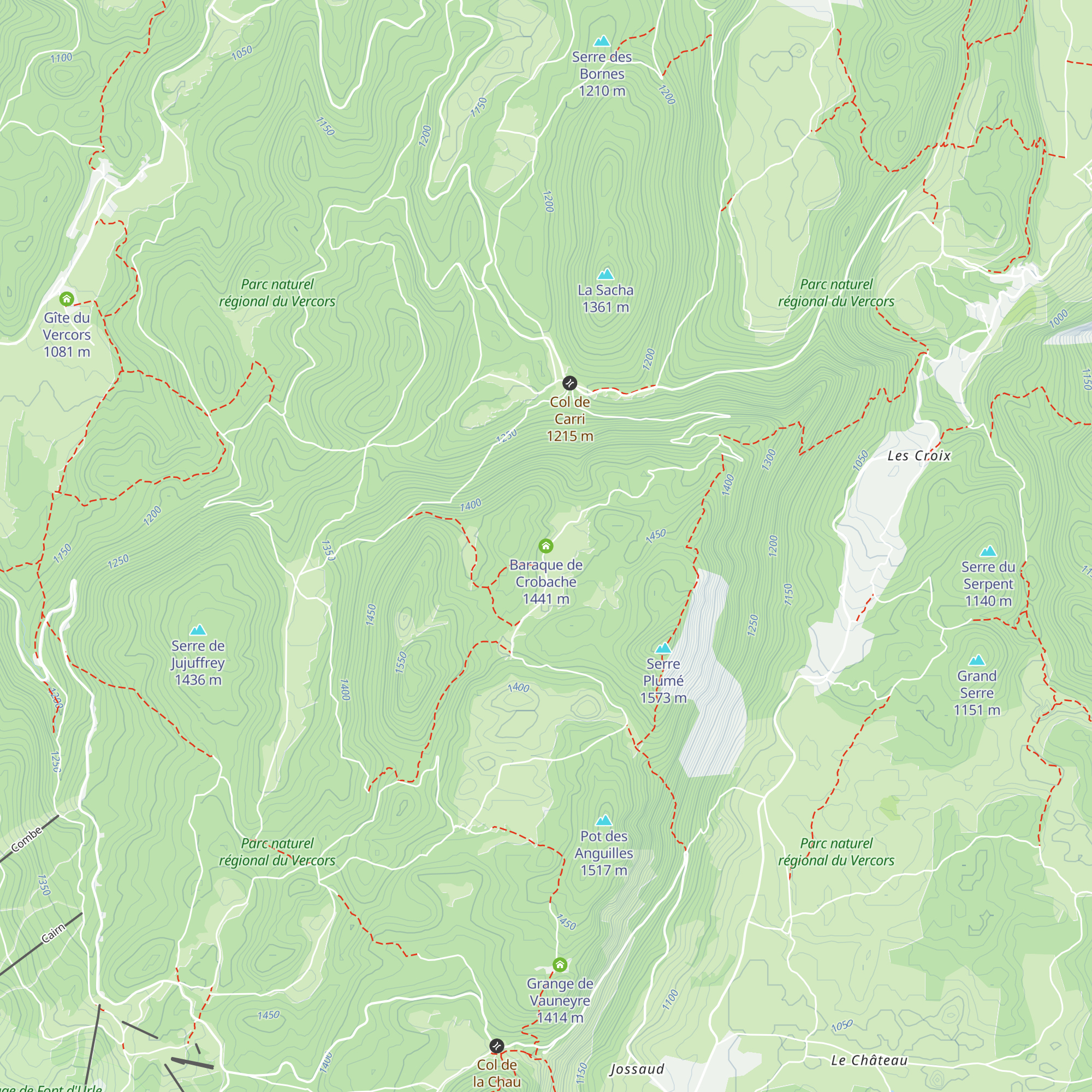 Baraque de Crobache map