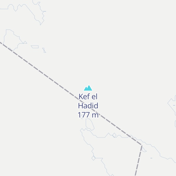 Map of Kef el Hadid