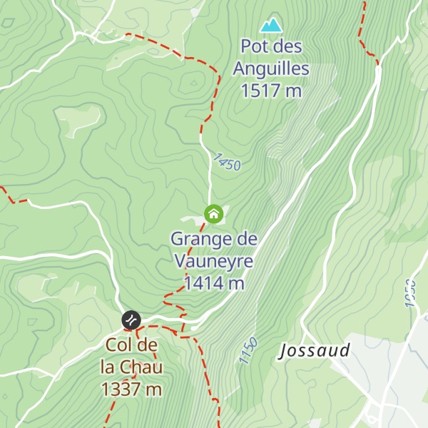 Map of Grange de Vauneyre