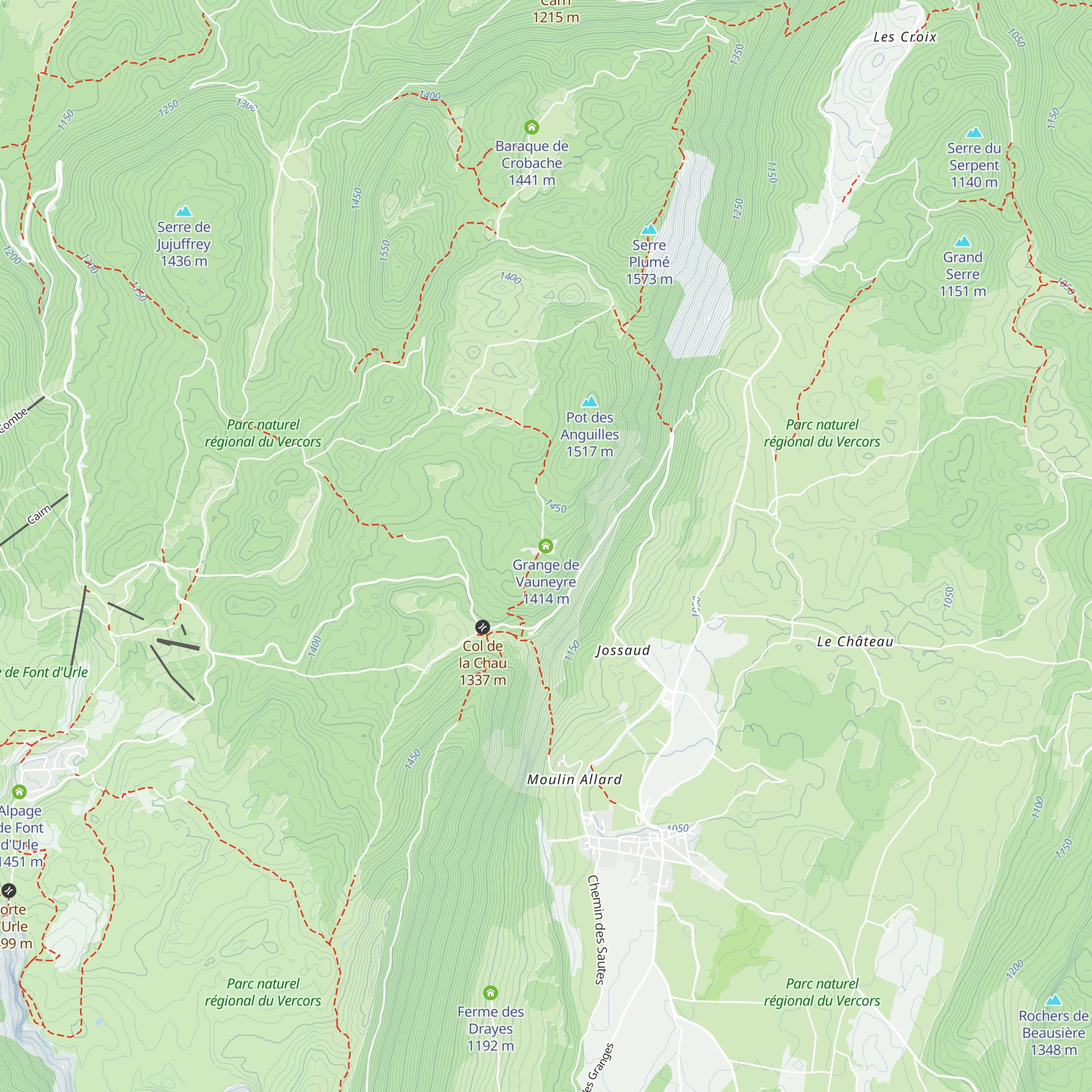 Grange de Vauneyre map