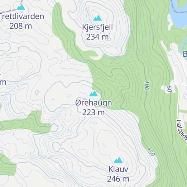 Map of Ørehaugn