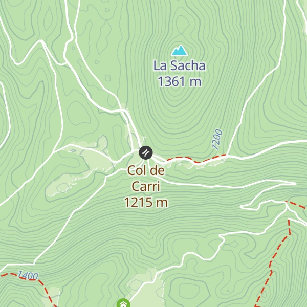Map of Auberge du col de Carri