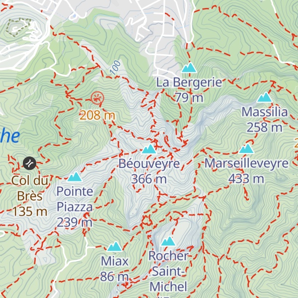 Map of Béouveyre