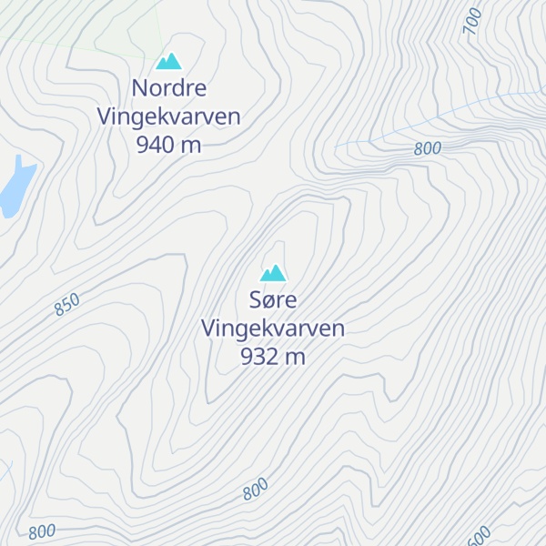 Map of Søre Vingekvarven