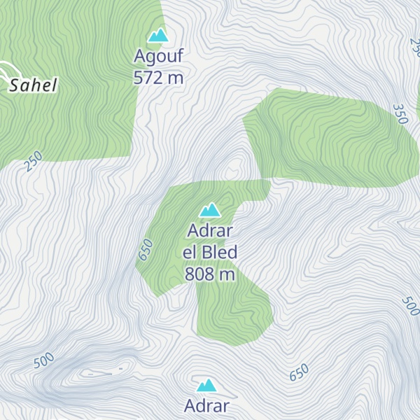 Map of Adrar el Bled