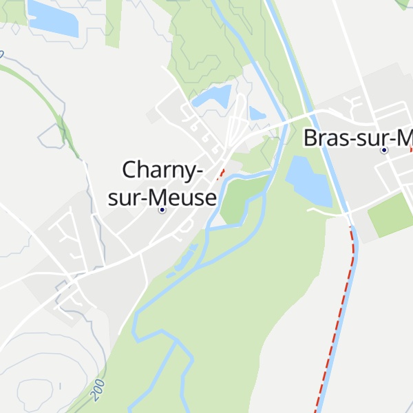 Map of Gîte Rives et Terrasse