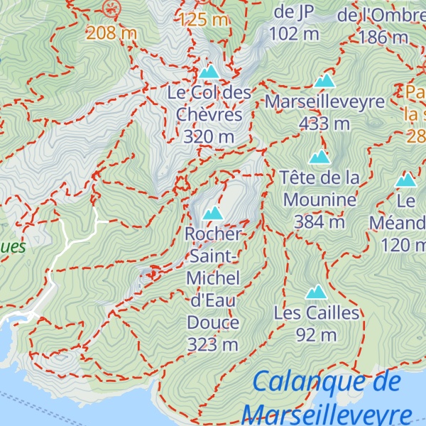 Map of Rocher Saint-Michel d'Eau Douce