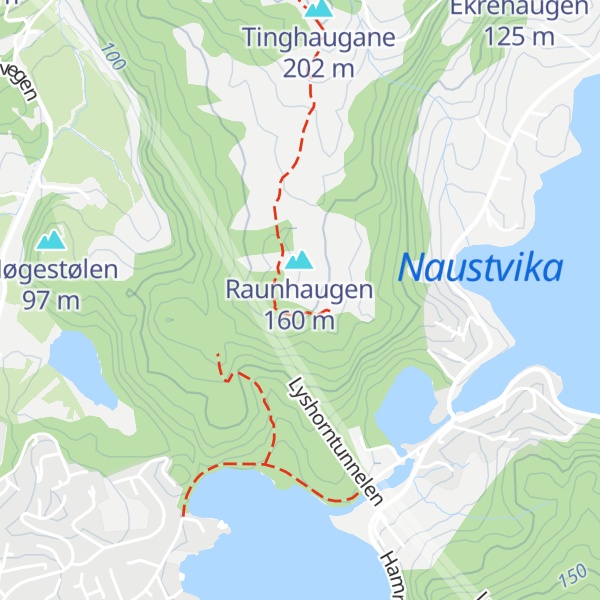 Map of Dyrhaugane