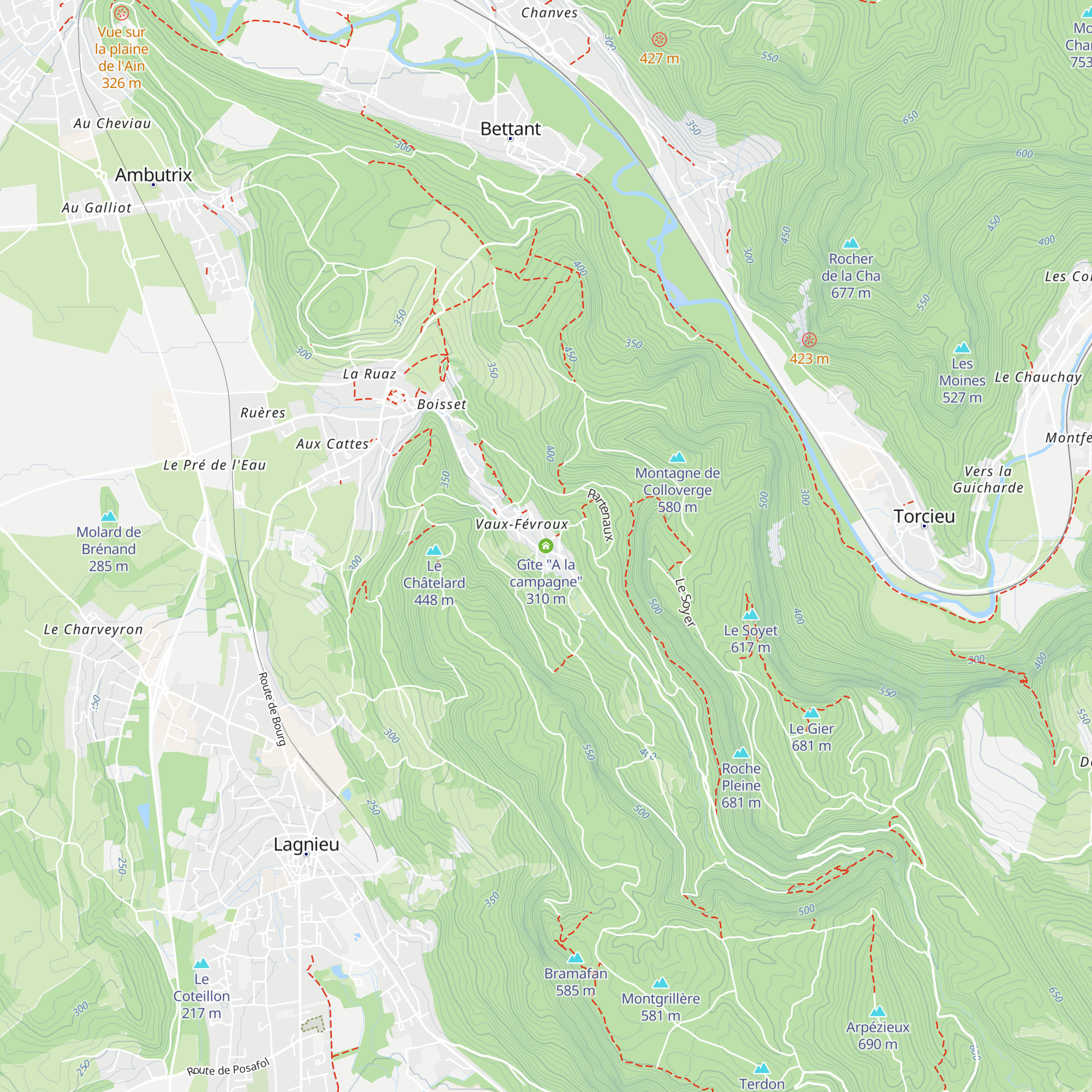 Gîte "A la campagne" map