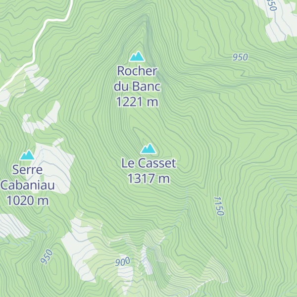 Map of Le Casset