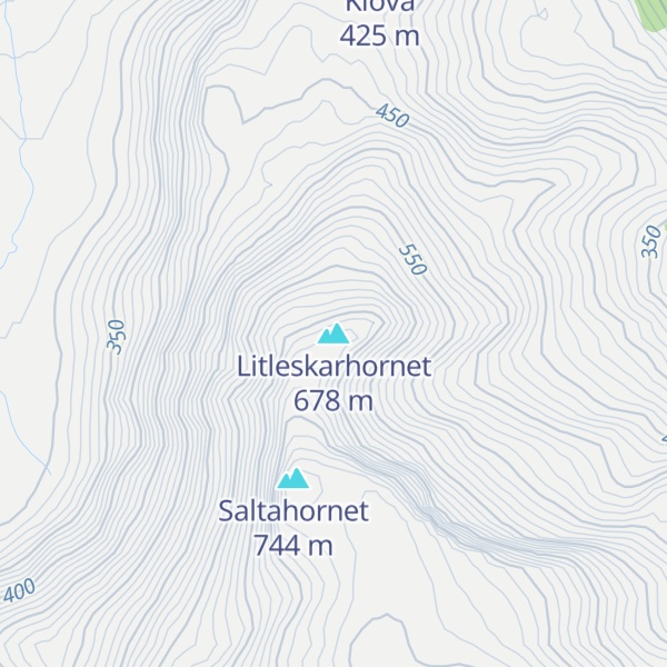Map of Litleskarhornet