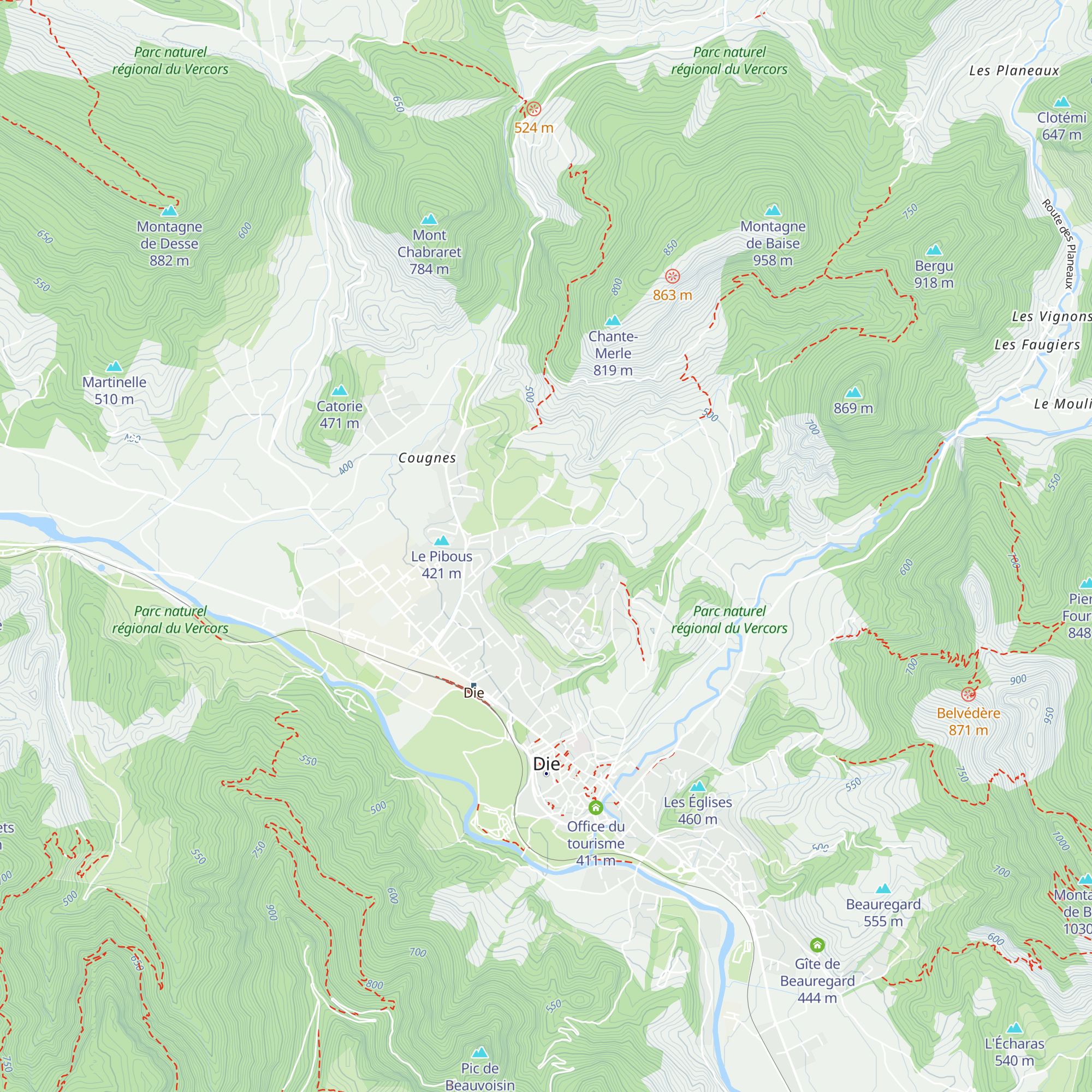 Gîte d'étape d'Ourouses map