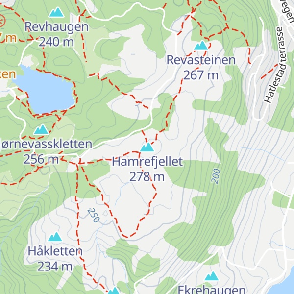 Map of Hamrefjellet