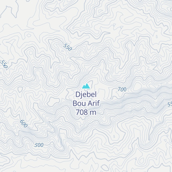 Map of Djebel Bou Arif