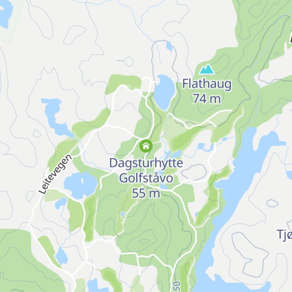 Map of Dagsturhytte Golfståvo