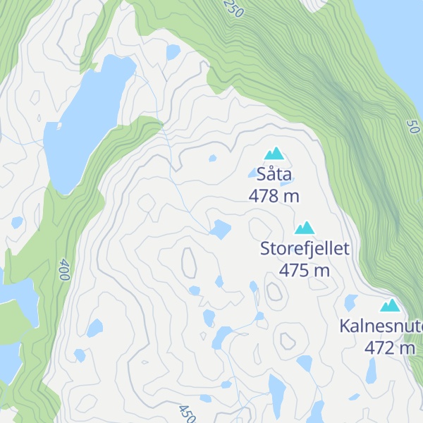 Map of Vardefjellet