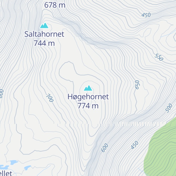 Map of Høgehornet