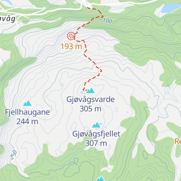 Map of Gjøvågsvarde
