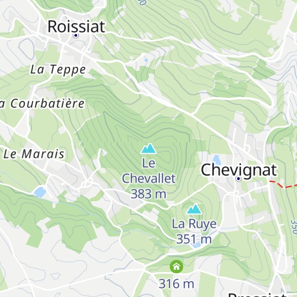 Map of Le Chevallet
