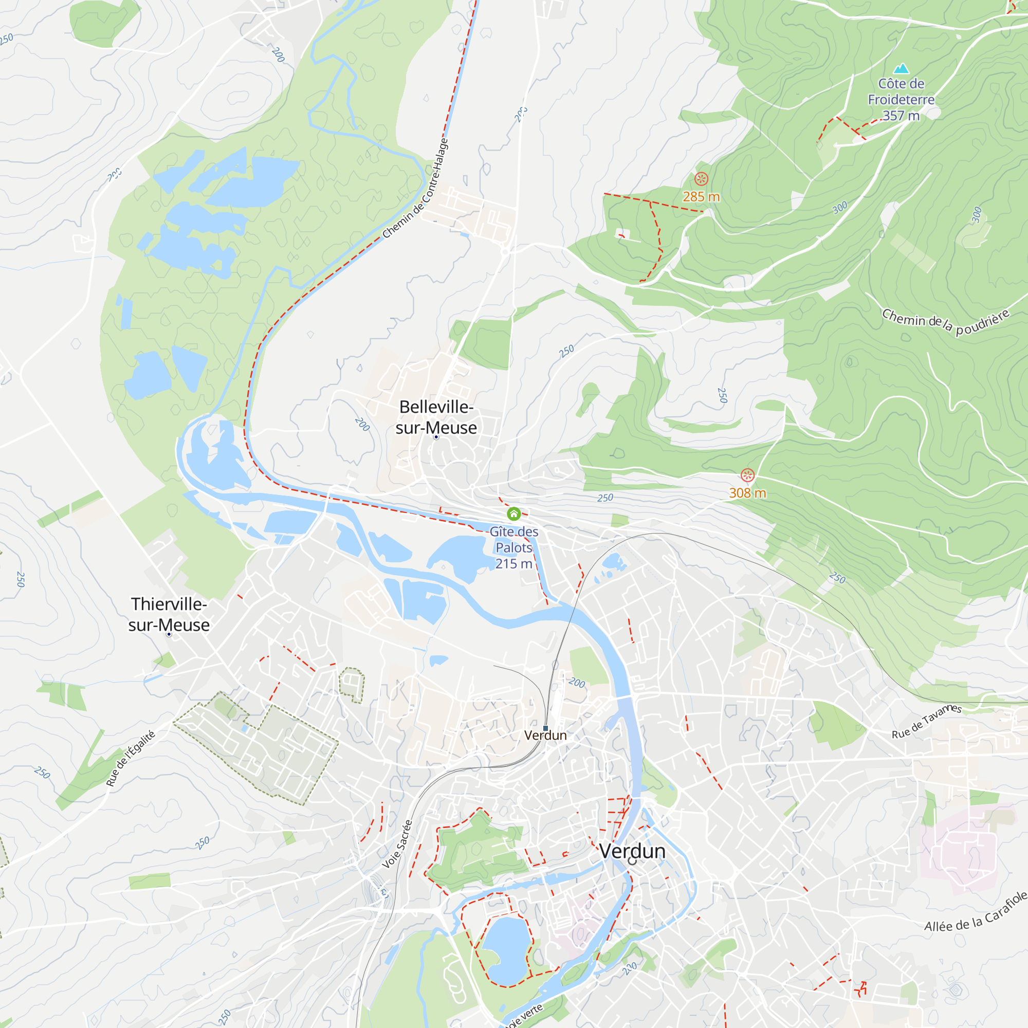 Gîte des Palots map