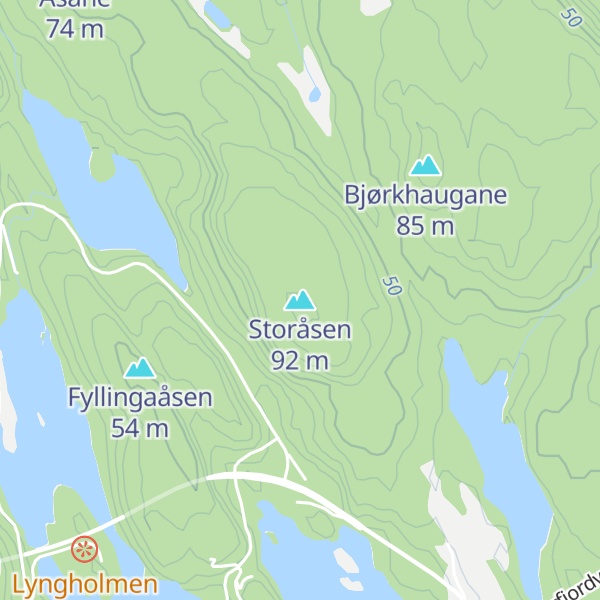 Map of Storåsen