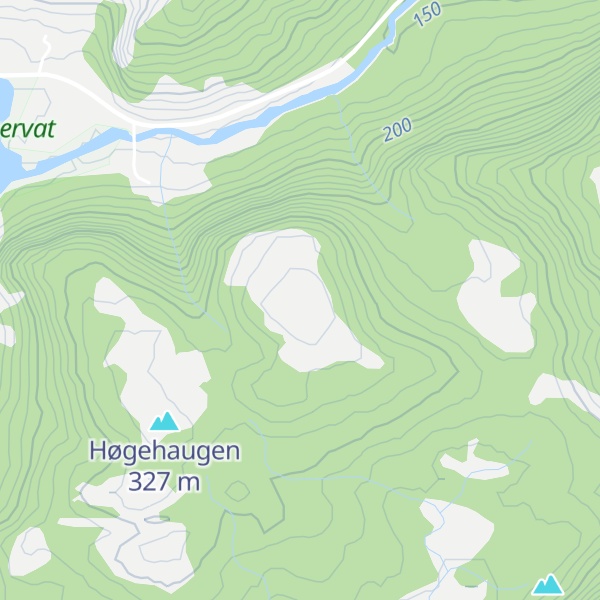 Map of Brekkefjellet