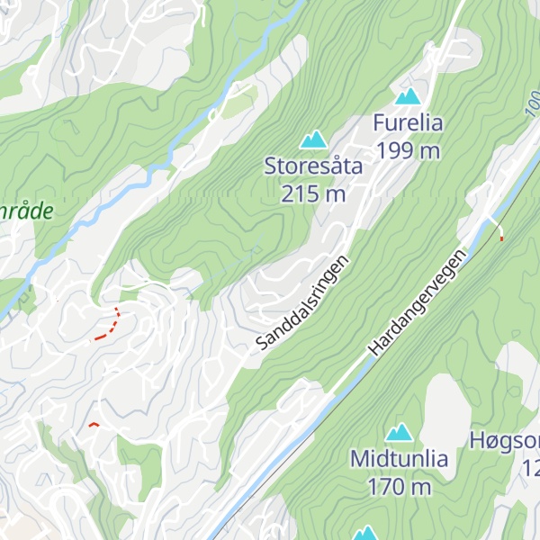 Map of Preikestolen