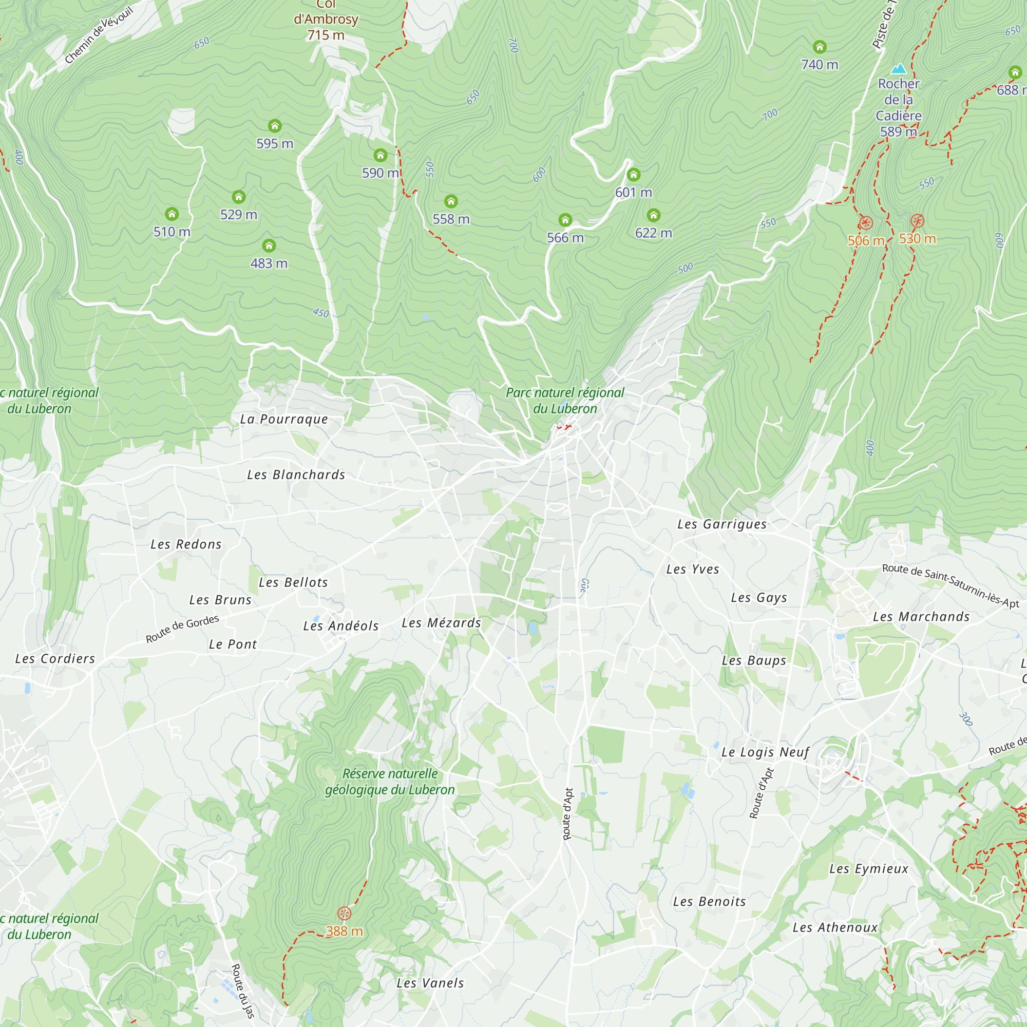 Borie en construction map