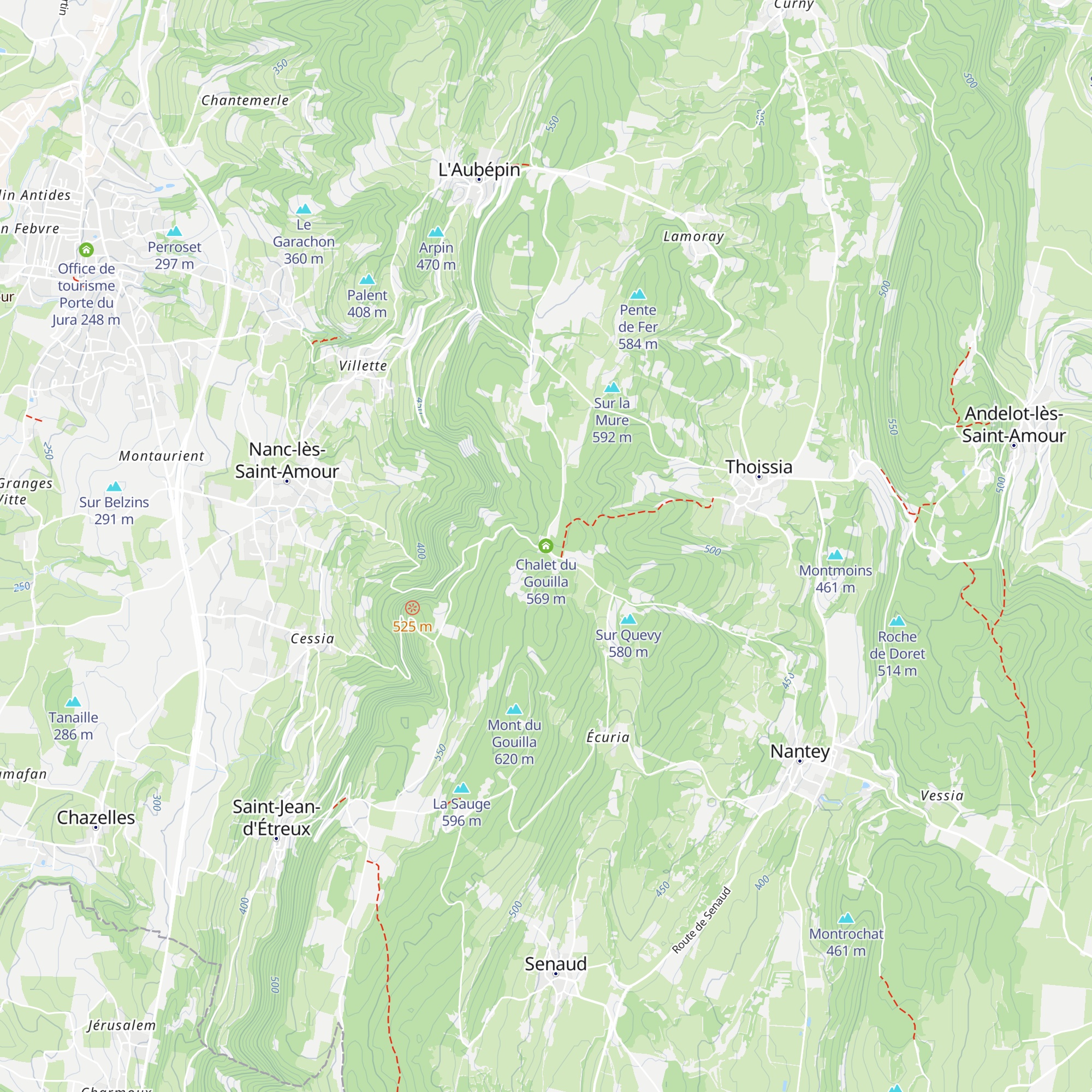 Chalet du Gouilla map