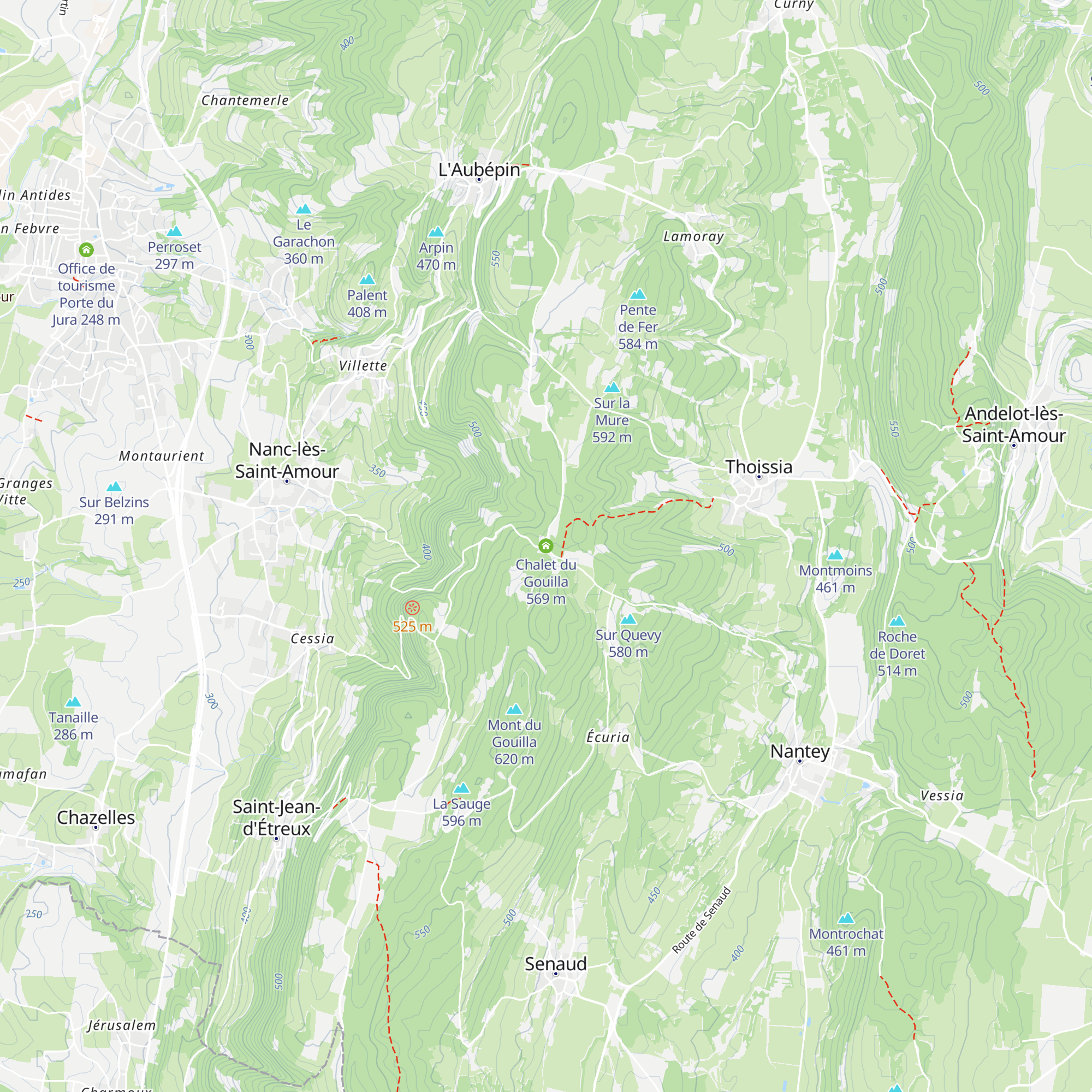 Chalet du Gouilla map