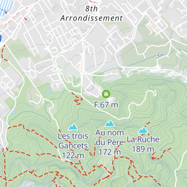 Map of D