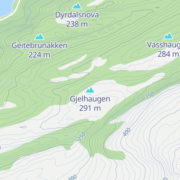 Map of Gjelhaugen