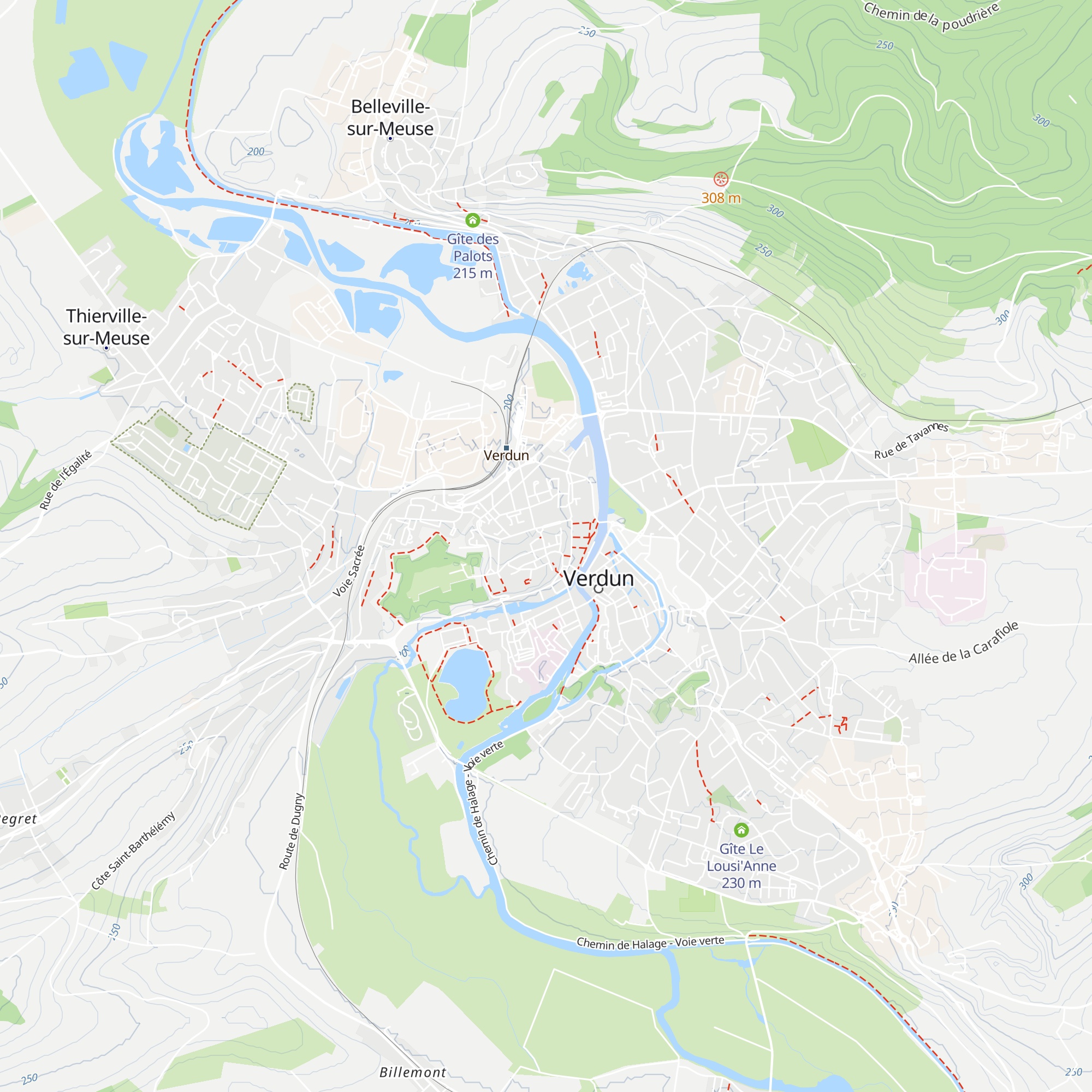 Gîte La Princerie map