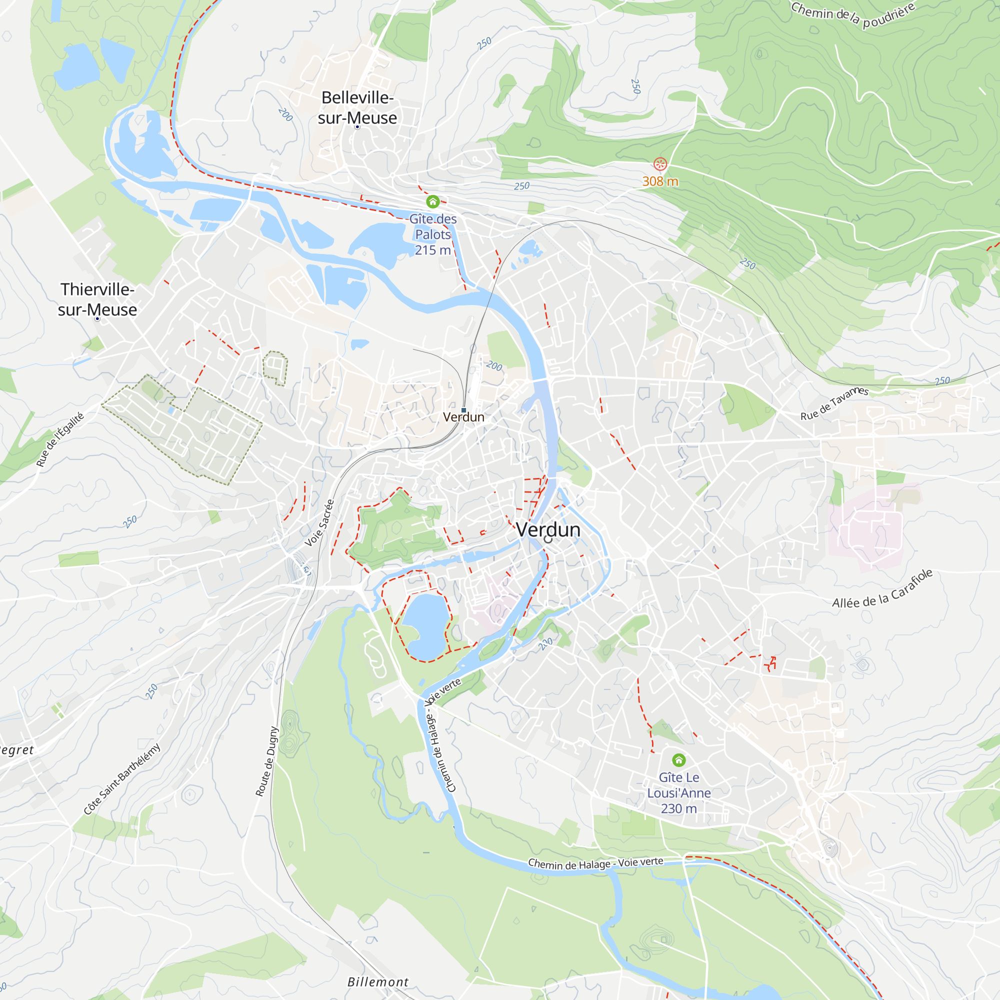 Gîte La Princerie map
