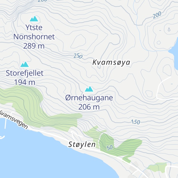 Map of Ørnehaugane
