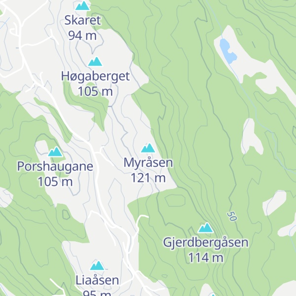 Map of Myråsen