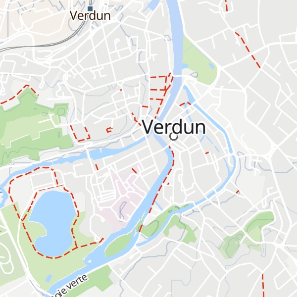 Map of Gîte Le Temple Verdun
