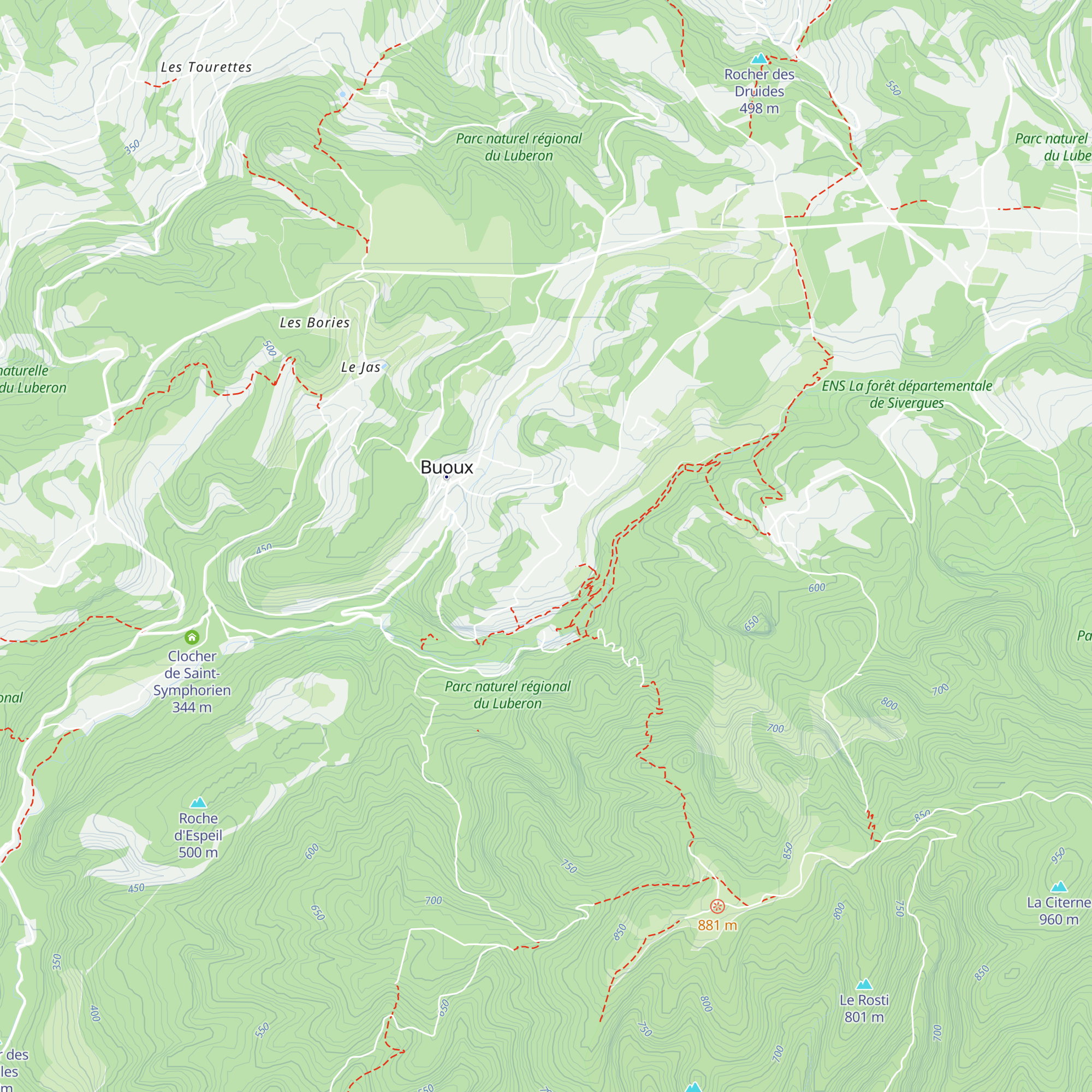 Mas Augusta map