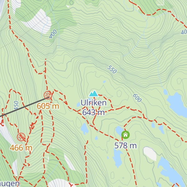 Map of Ulriken